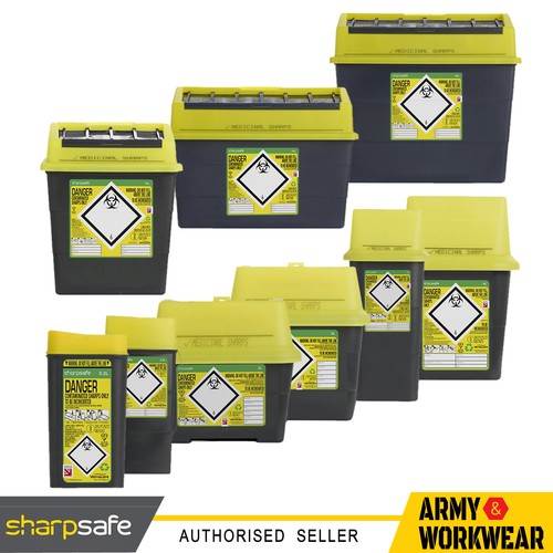 Sharps waste bin needle - waste,