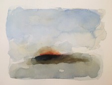 Original Watercolour Painting “Island Sunset” Isle of Wight