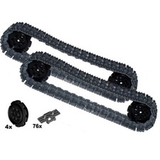 76x LEGO Treads Technic Track Link + Wheels Mindstorm EV3 tractor tank X-LARGE