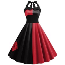 2024 Suicide Squad Isekai Cosplay Harley Quinn Dress Costume Women's Dress 