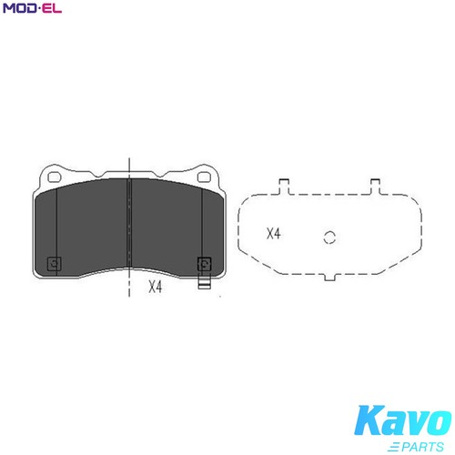 Brake pad set disc - set,