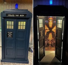 Doctor Who Tardis 13th 14th 15th 1:6 Scale FULL LIGHTS & CONSOLE. Not Big Chief
