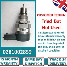 FUEL RAIL PRESSURE RELIEF REGULATOR VALVE For AUDI VW SEAT SKODA 2.0 TDI
