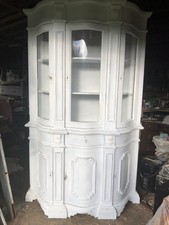 Beautiful Old French Glazed Cabinet