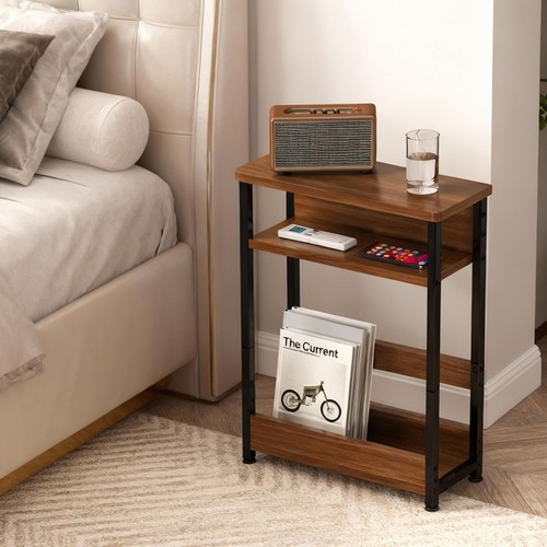 Tier slim end table narrow - 3-tier,