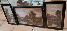 Victorian Oil on Board Set of