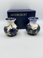 Boxed Pair Of Moorcroft Crocus