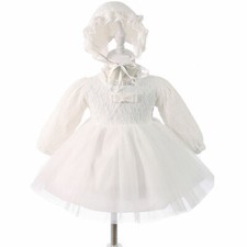 Baby Girls 2 pcs Set Christening Baptism Wedding Formal Dress