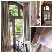 Pair Heavy Pure Linen Blackout