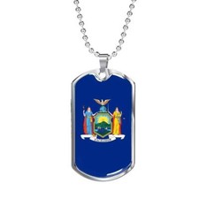 New York State Flag Necklace