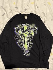 WWE TNA AEW RARE JEFF HARDY LOGO T SHIRT SIZED L