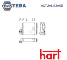 611 778 HEATER RADIATOR EXCHANGER LHD ONLY HART FOR RENAULT LOGAN I