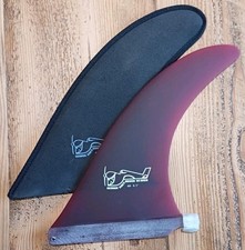 Tru Ames 8.5" 4a George Greenough Surfboard Longboard Single Fin Midlength Red