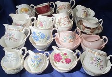 Matching Milk Jug & Sugar Bowl Sets Vintage Wedding Tea Parties Pretty Floral