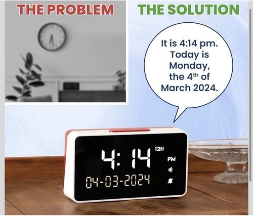 Dementia talking clock extra - talking,