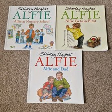 Three 'Alfie' Books. Children's Books. Shirley Hughes. Paperback