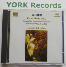 WEBER - Piano Music Volume 2 ALEXANDER PALEY - Excellent Condition CD Naxos
