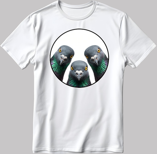 Pigeons funny white - funny, men