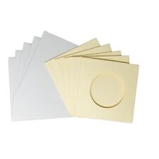 Round aperture square cards -