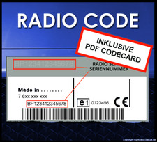 █►RADIO CODE Fits