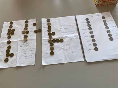 British coins 1937 - coins, six