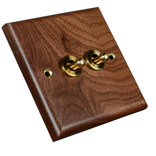 Retro home black walnut - black, wood