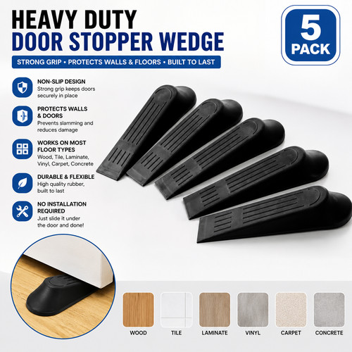5pcs door stop wedge - 5pcs,