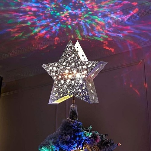 Gold star christmas tree - star,