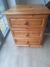 Pine bedside cabinet