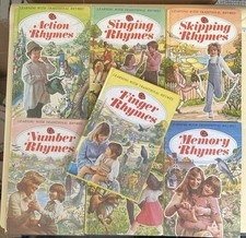 7x 1st Ed Ladybird Books Learning With Traditional Rhymes Series 702 Rare Series