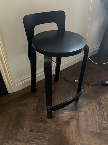 Artek k65 black high - black, chair