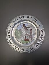 Wilton Pewter Pl. 11" United States -America Spirit of 76 Betsy Ross House (SU76