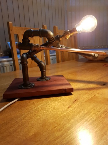 Hand made snooker - hand, lamp