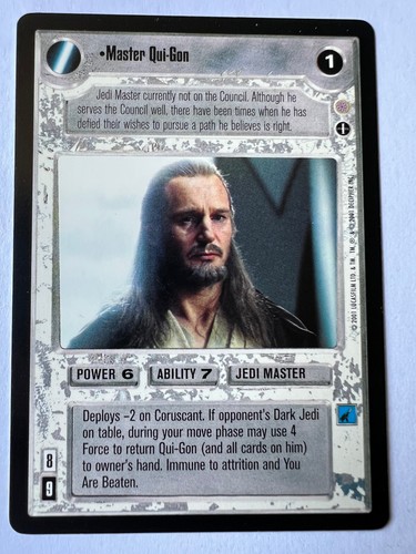 Star wars ccg - master, qui-gon