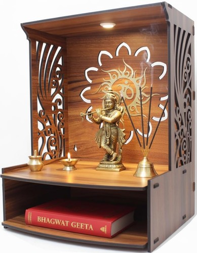 Wooden pooja mandir wall - pooja,