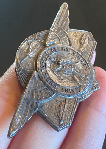 Vtg christopher auto badge - auto,