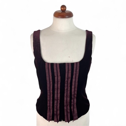 Vintage 90s burgundy velvet - 90s,