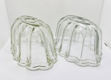 Pair Early Pressed Glass Jelly