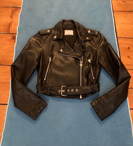 Bershka black faux - bershka,