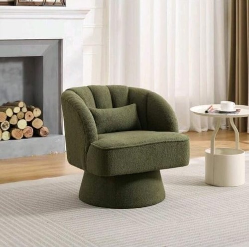 1pc green teddy velvet swivel - 1pc,