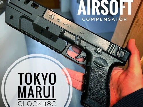 Airsoft glock 18c - glock, compensator