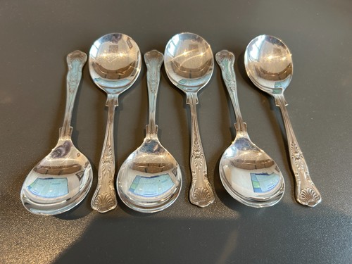 Vintage soup spoons kings - 6,