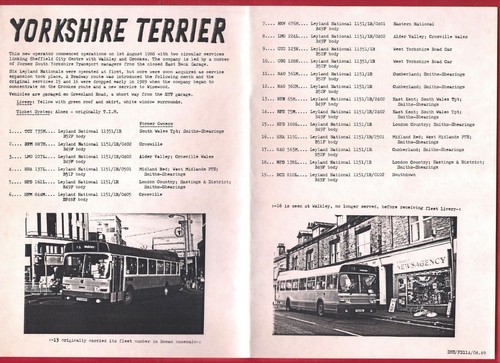 Bus fleet list 1989 - fleet,