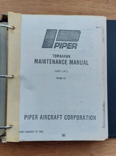 PIPER PA28 TOMAHAWK MAINTENANCE MANUAL IN RING BINDER