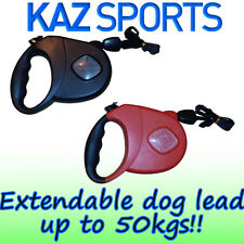 50kgs EXTENDABLE / RETRACTABLE 8M LONG DOG LEAD LEASH 