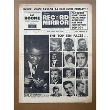 VARIOUS 1962 RECORD MIRROR MAGAZINE JULY 28 1962 - With vince taylor/billy fury/