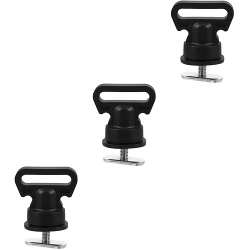 3pcs black nylon track mount - nylon,