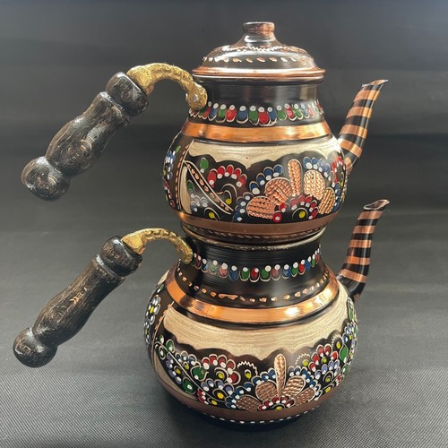 Turkish copper teapot - copper,