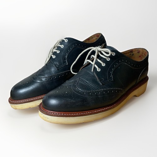 Martens navy blue brogues - navy,