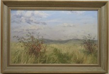 Chilterns Buckinghamshire OIL PAINTING  Brian Bennett ROI (1927-2002) British
